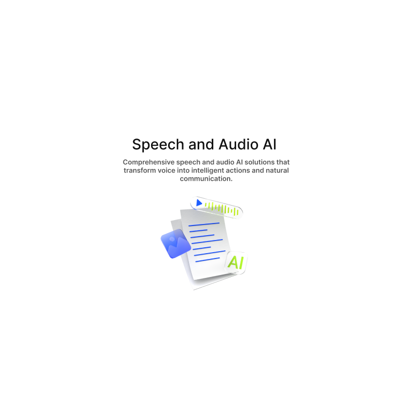 Speech and audio AI processing technology